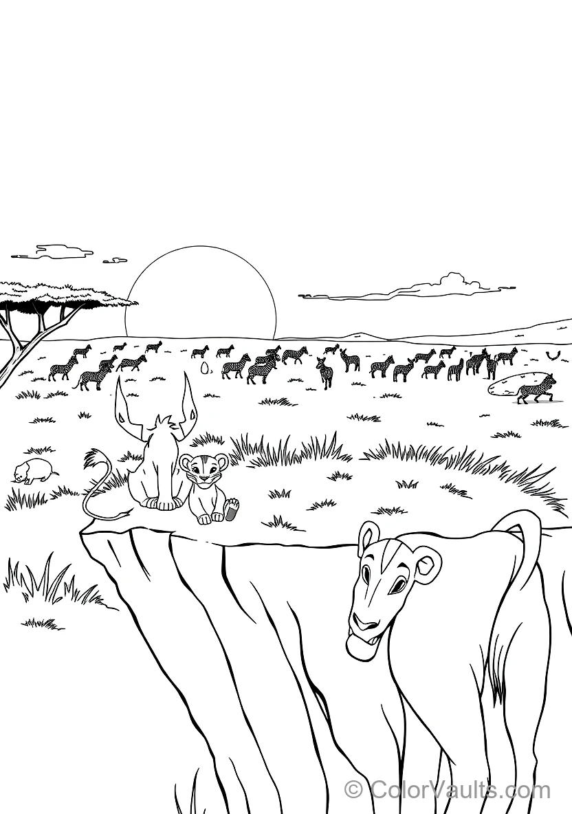 Mufasa Teaching Young Simba About the Great Circle (Scene 6)