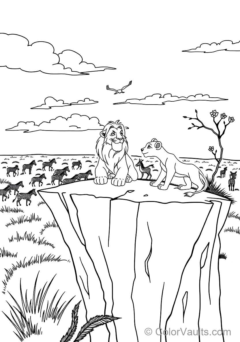 Mufasa Teaching Young Simba About the Great Circle (Scene 13)