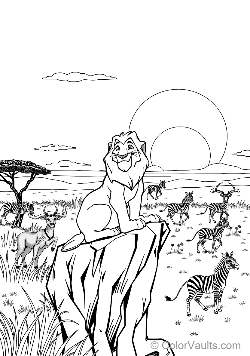 Mufasa Teaching Young Simba About the Great Circle (Scene 14)