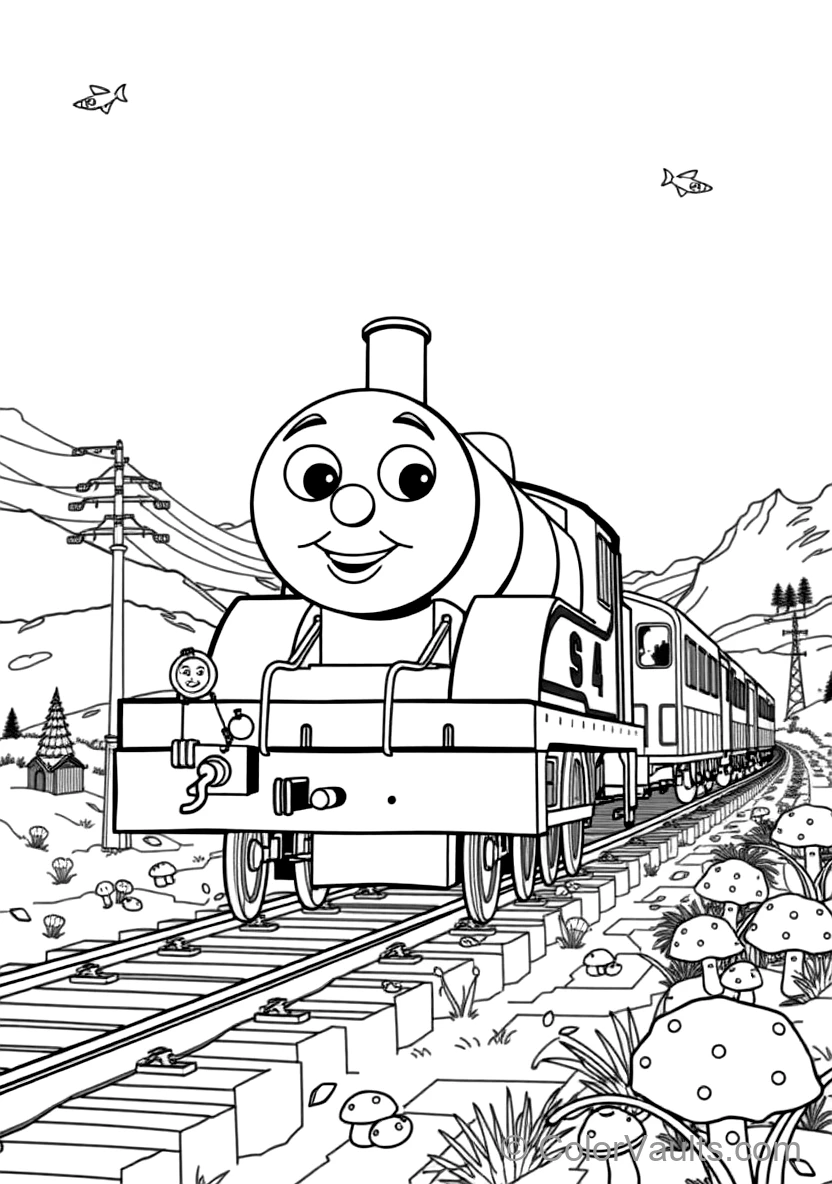 Thomas Wearing Cheerful Holiday Party Hat