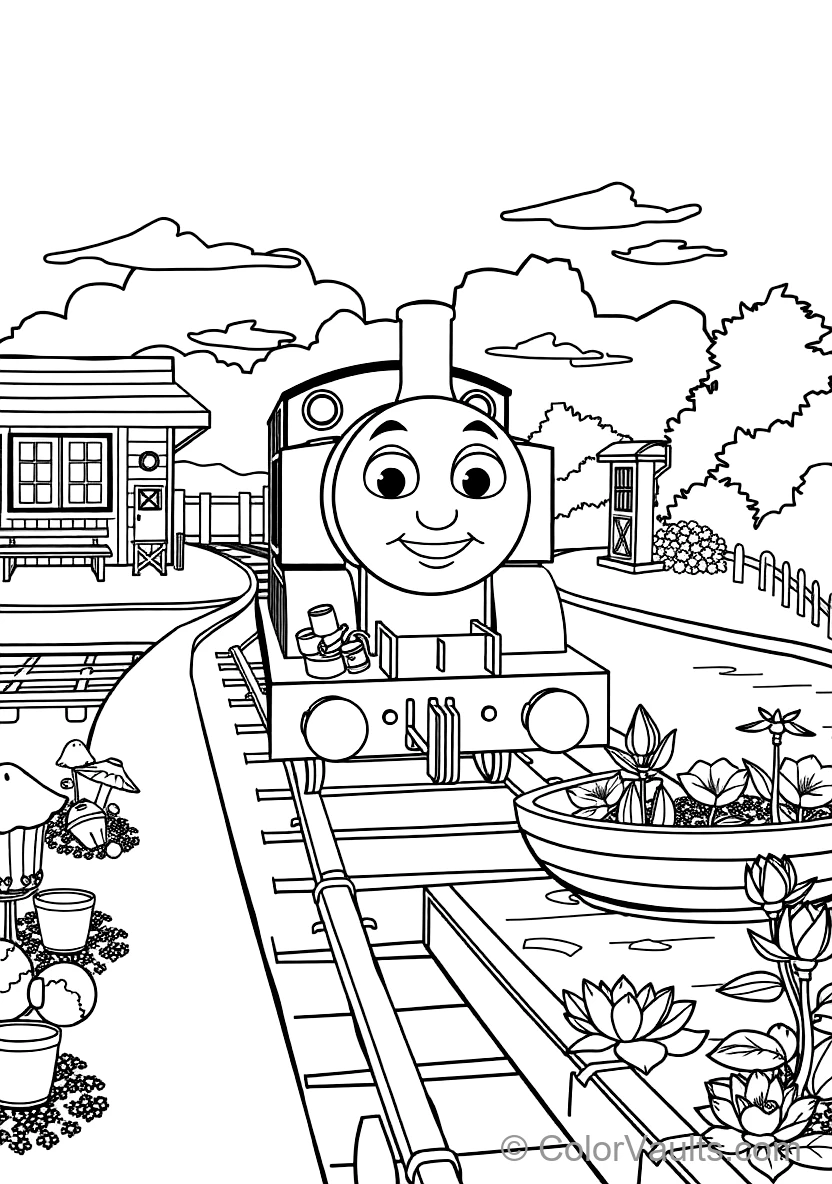 Percy the Small Green Engine at the Station (2)