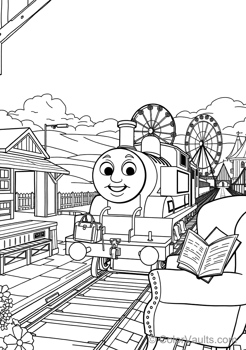 James the Red Engine Whistling Proudly (2)
