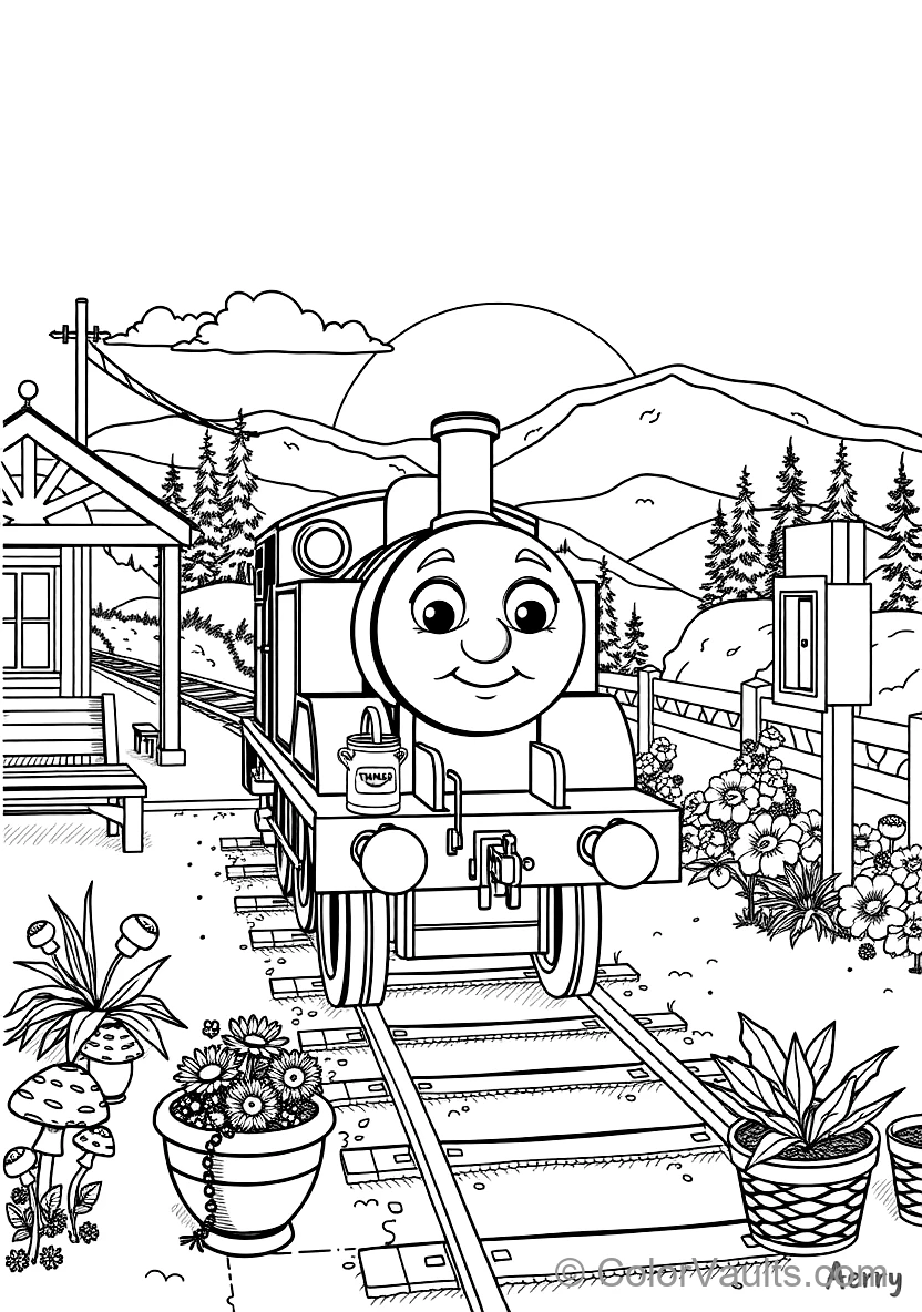 Gordon the Big Blue Express Engine at Full Speed (2)