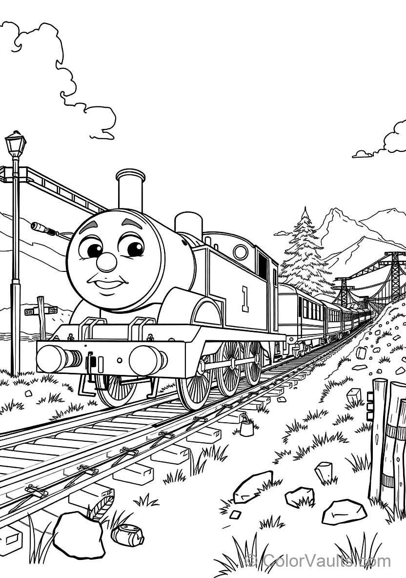Harold the Helicopter Flying Over Island of Sodor (2)