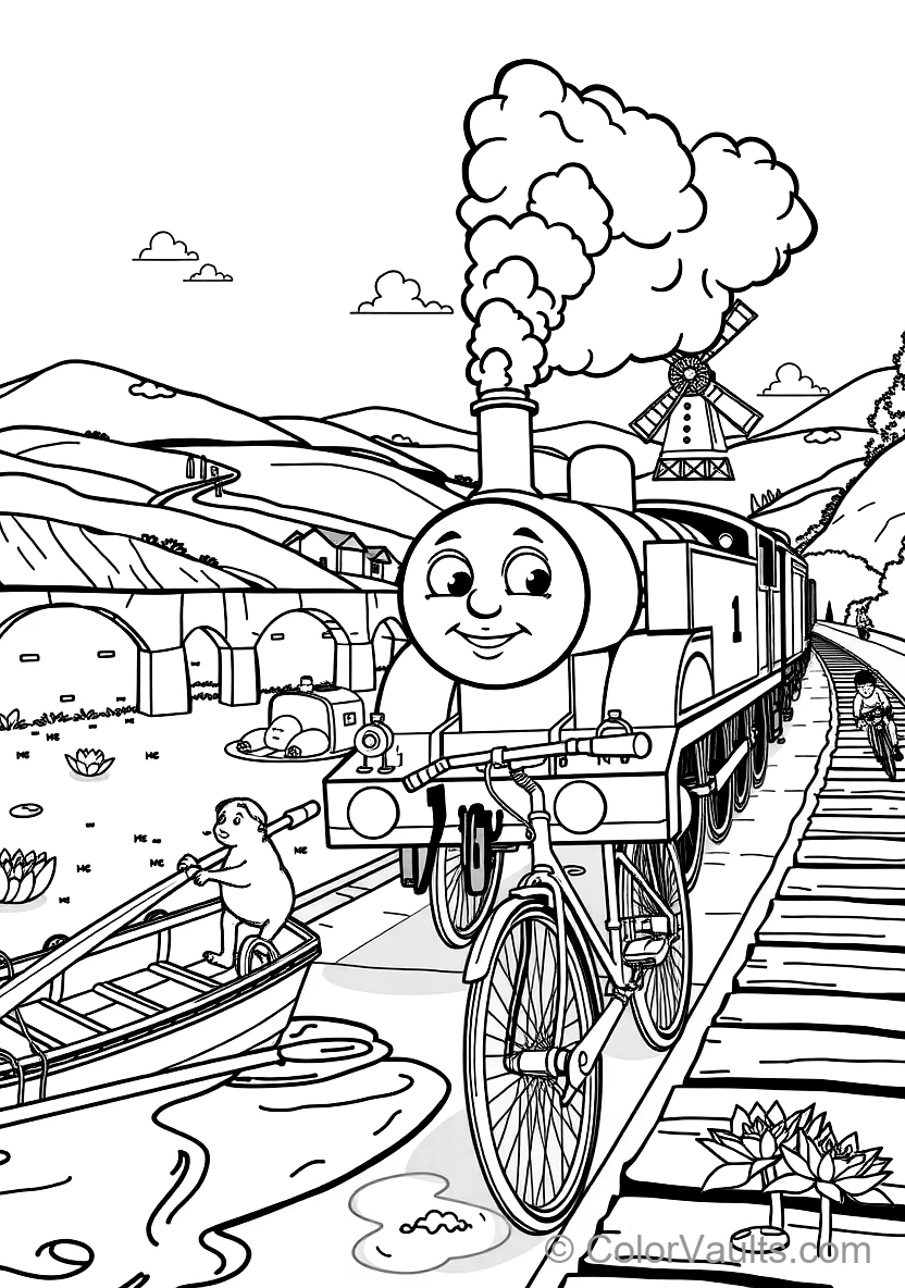 Gordon the Big Blue Express Engine at Full Speed (3)