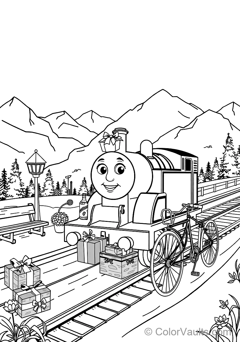 Harold the Helicopter Flying Over Island of Sodor (3)