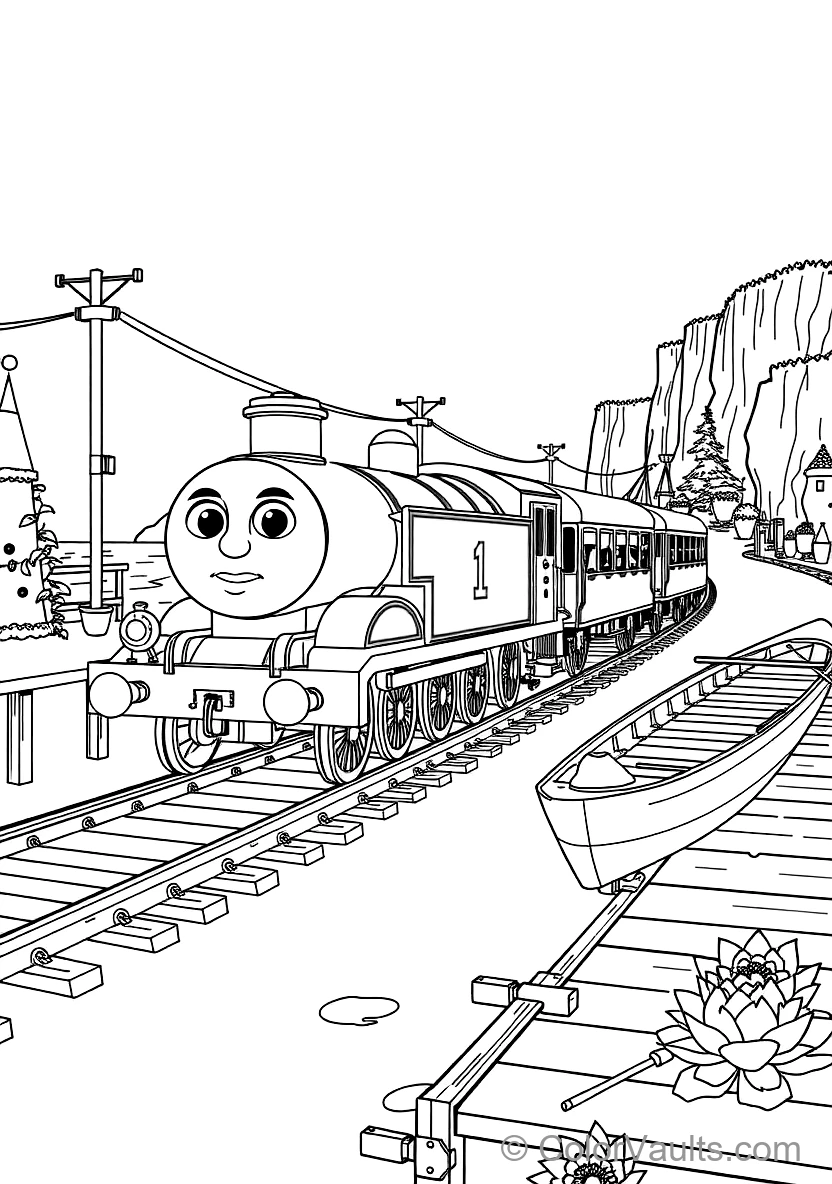 Bertie the Bus Racing Thomas Along the Road (3)