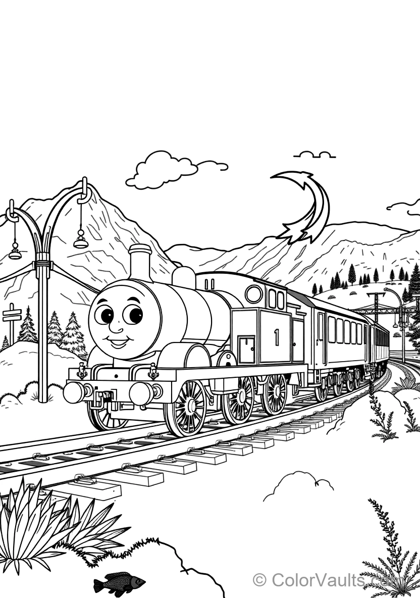 Henry the Green Engine Coming Through the Tunnel (3)
