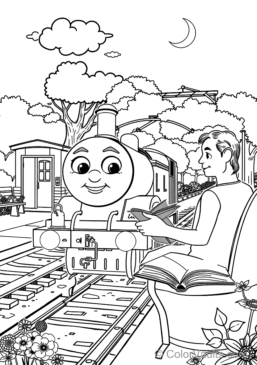 Emily the Emerald Engine Puffing Across Bridge (4)