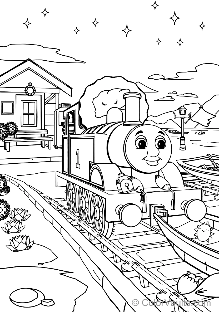Henry the Green Engine Coming Through the Tunnel (4)
