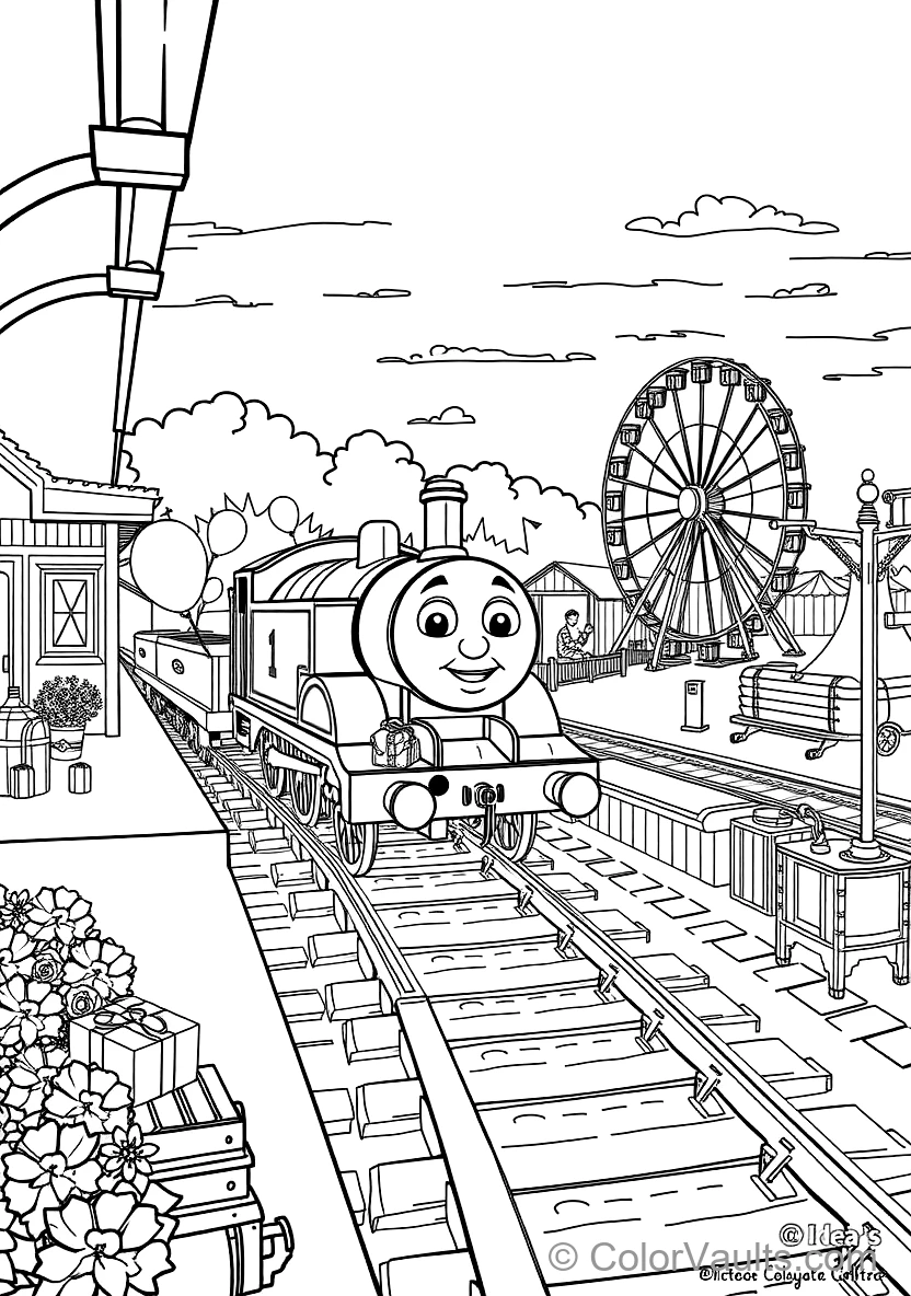 Percy the Small Green Engine at the Station (5)