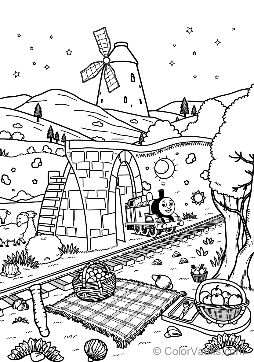 Emily the Emerald Engine Puffing Across Bridge (5)
