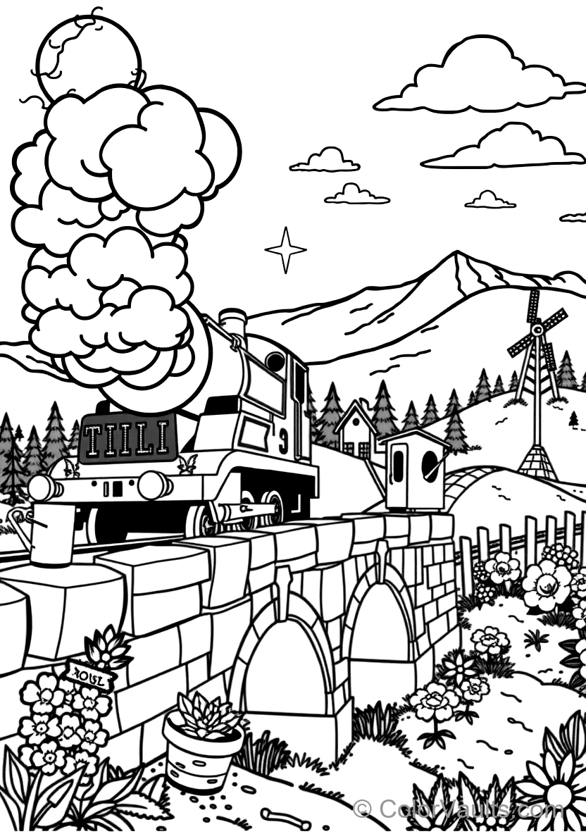 Harold the Helicopter Flying Over Island of Sodor (5)