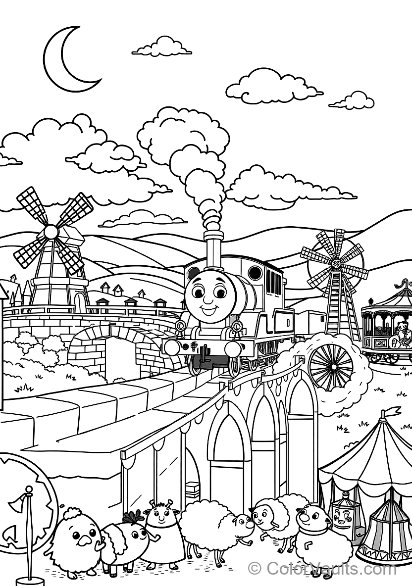 Annie and Clarabel Coaches Traveling with Thomas (5)