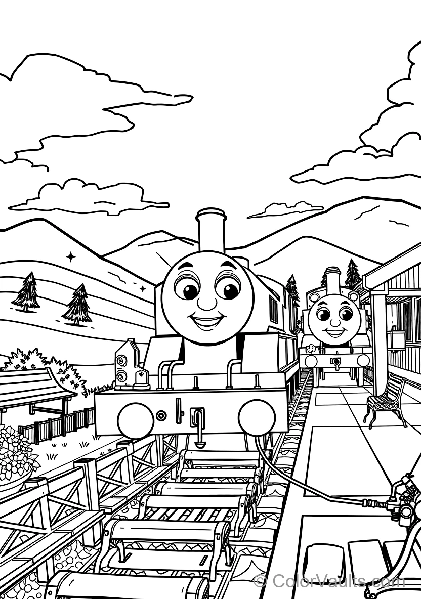 James the Red Engine Whistling Proudly (6)