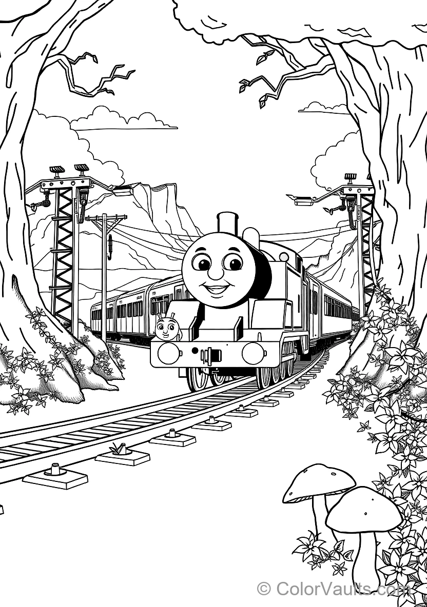 Gordon the Big Blue Express Engine at Full Speed (7)