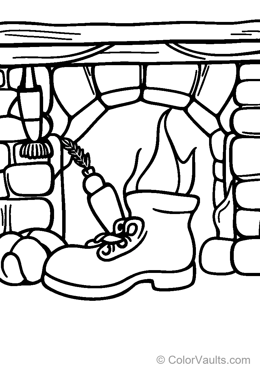 Cozy Winter Wonderland coloring page 2