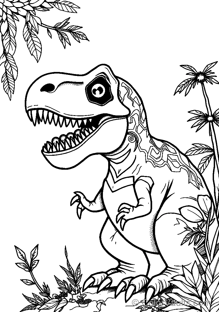Dino In The Jungle