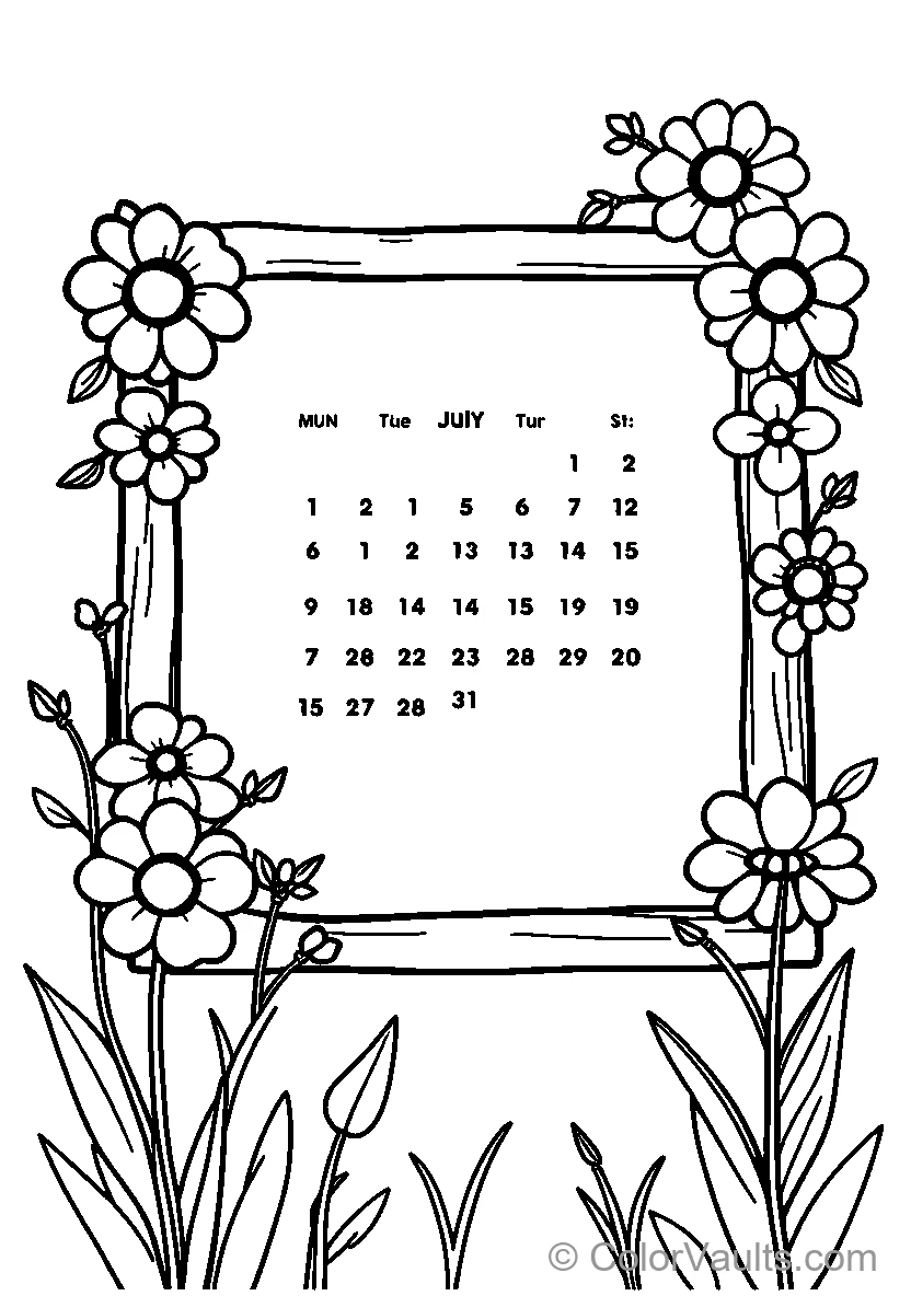 Floral Calendrier