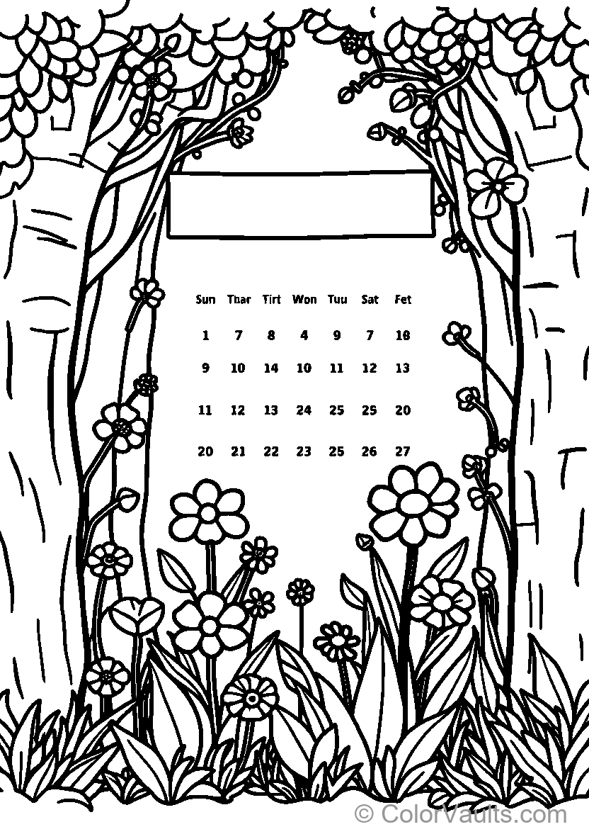 Floral Calendrier (Scene 2)