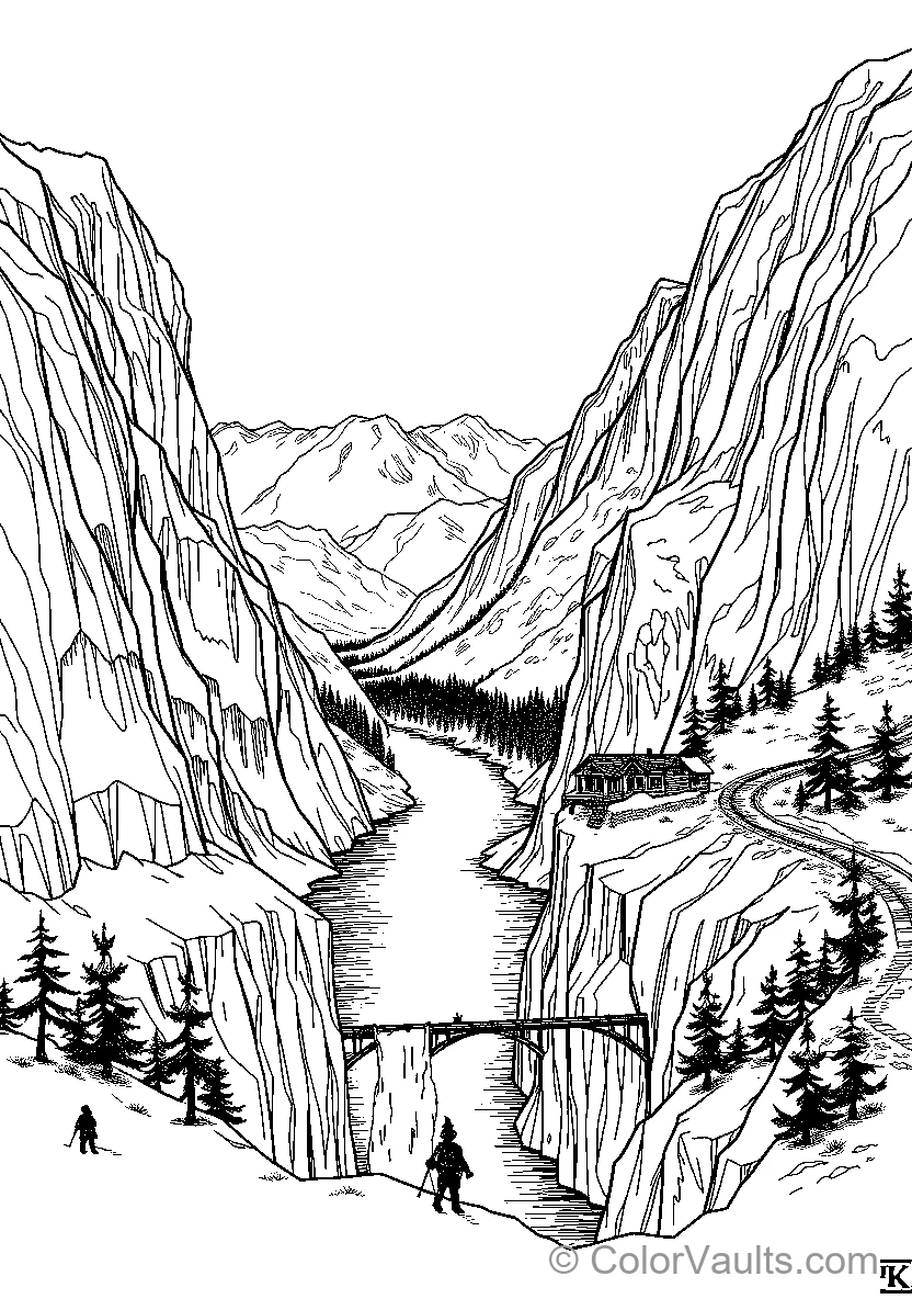Mountain River Crossing