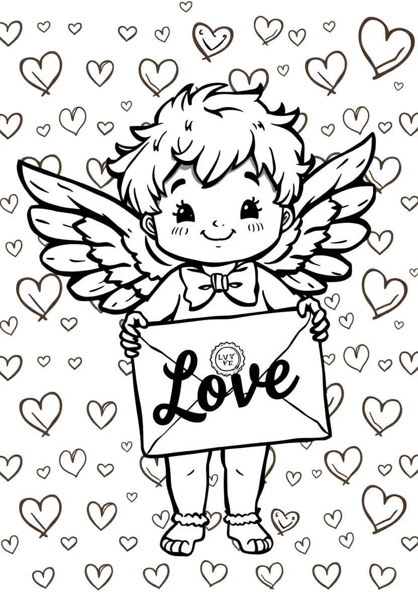 Valentinstag's Day & Love coloring page 2