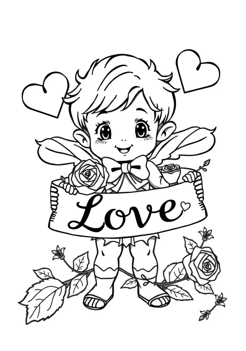 Valentinstag's Day & Love coloring page 3