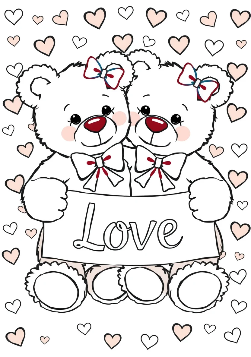 A Loving Valentine Theme of Two Friendly