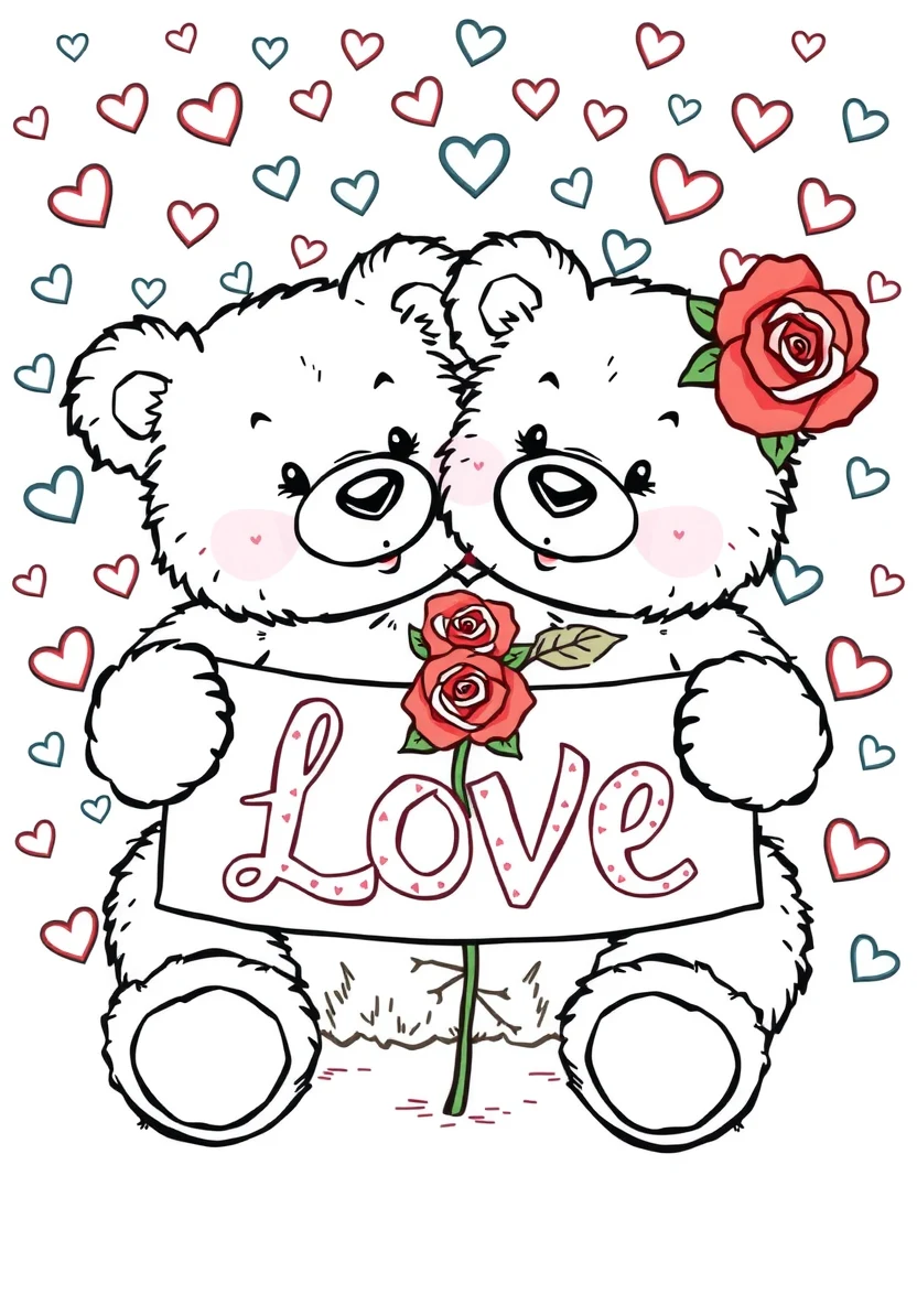 A Loving Valentine Theme of Two Friendly