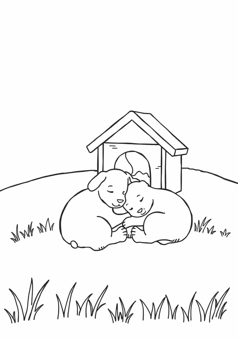 Woezel and Pip Sleeping
