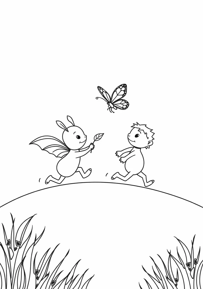 Woezel & Pip coloring page 2