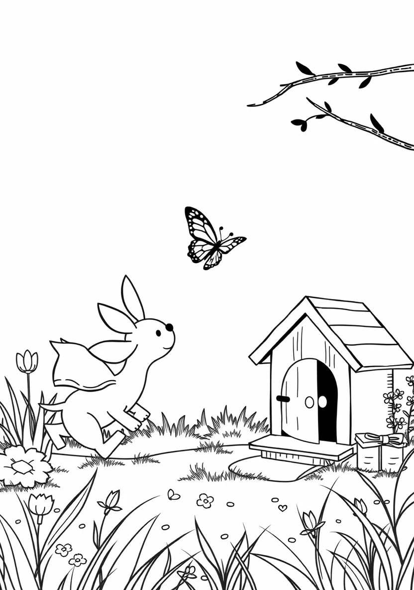 Woezel and Pip Chasing a