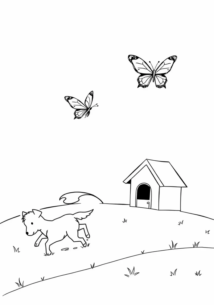 Woezel and Pip Chasing a