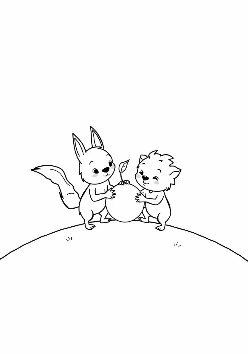 Woezel and Pip Playing T