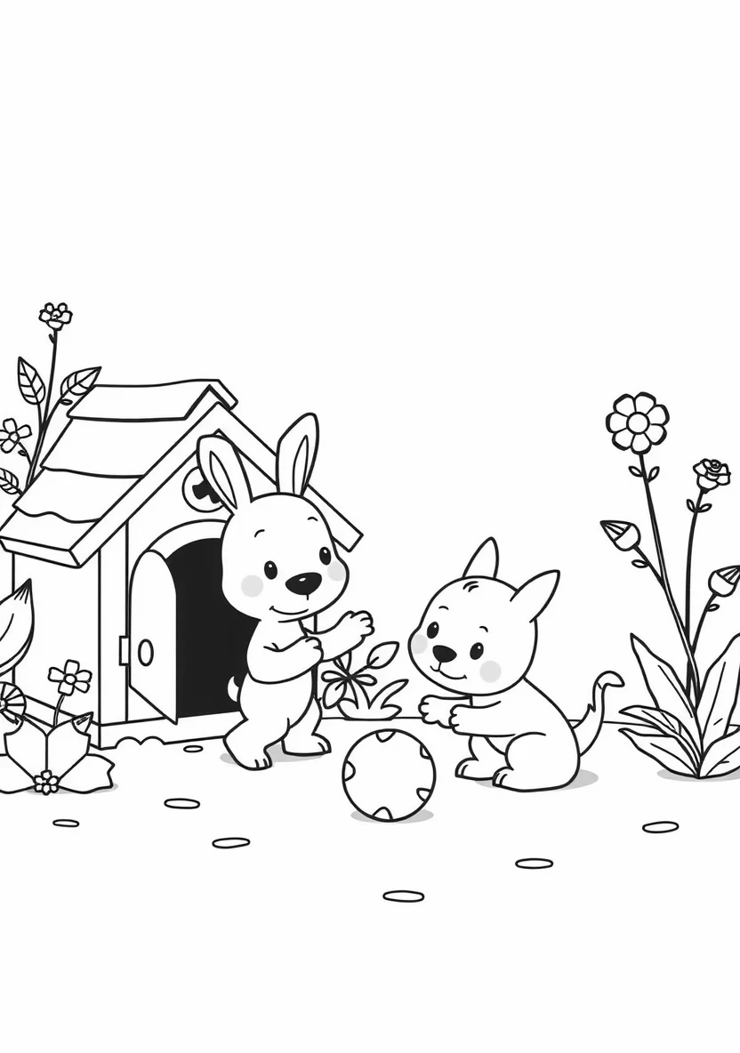 Woezel and Pip Playing T