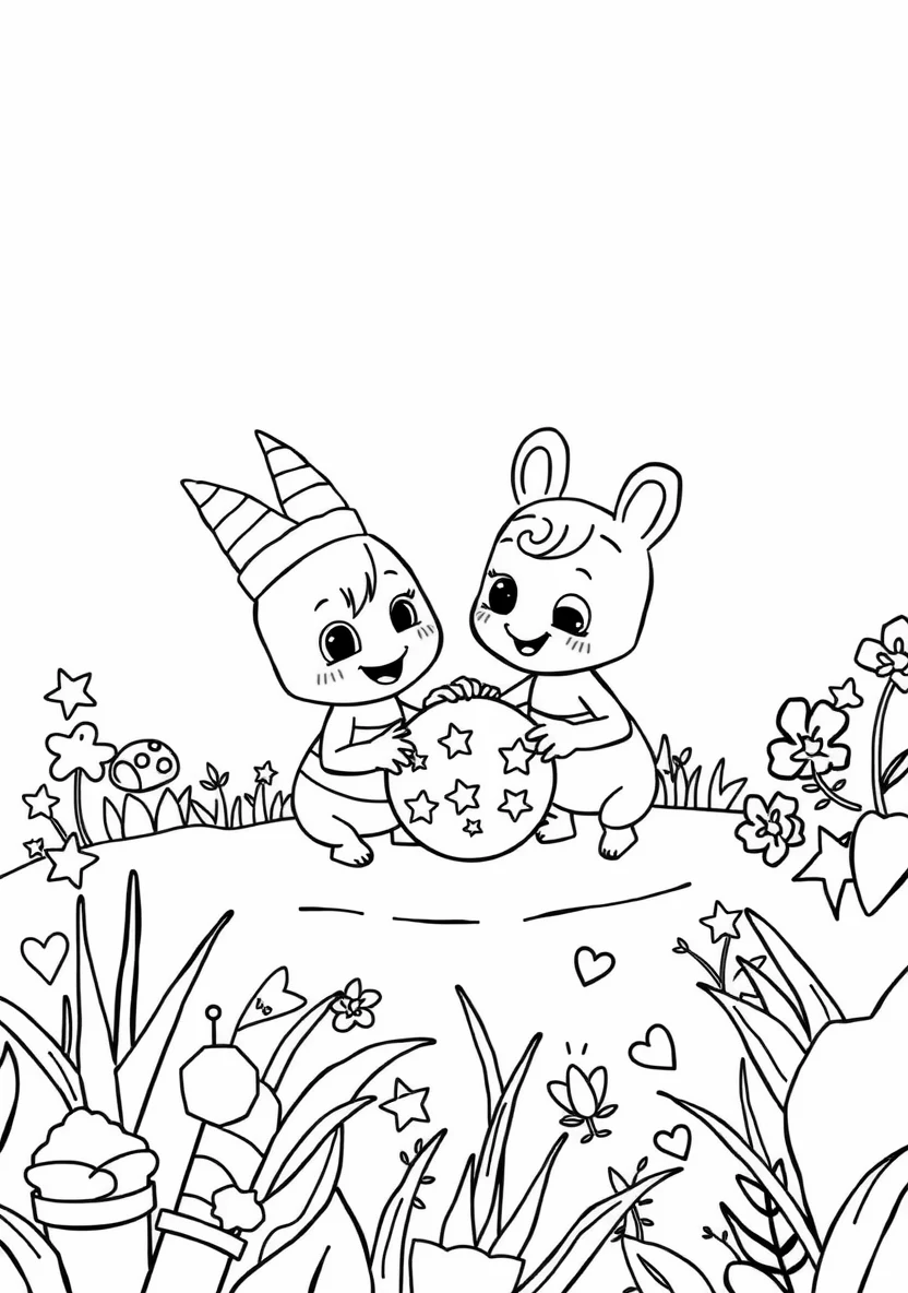 Woezel and Pip Playing T