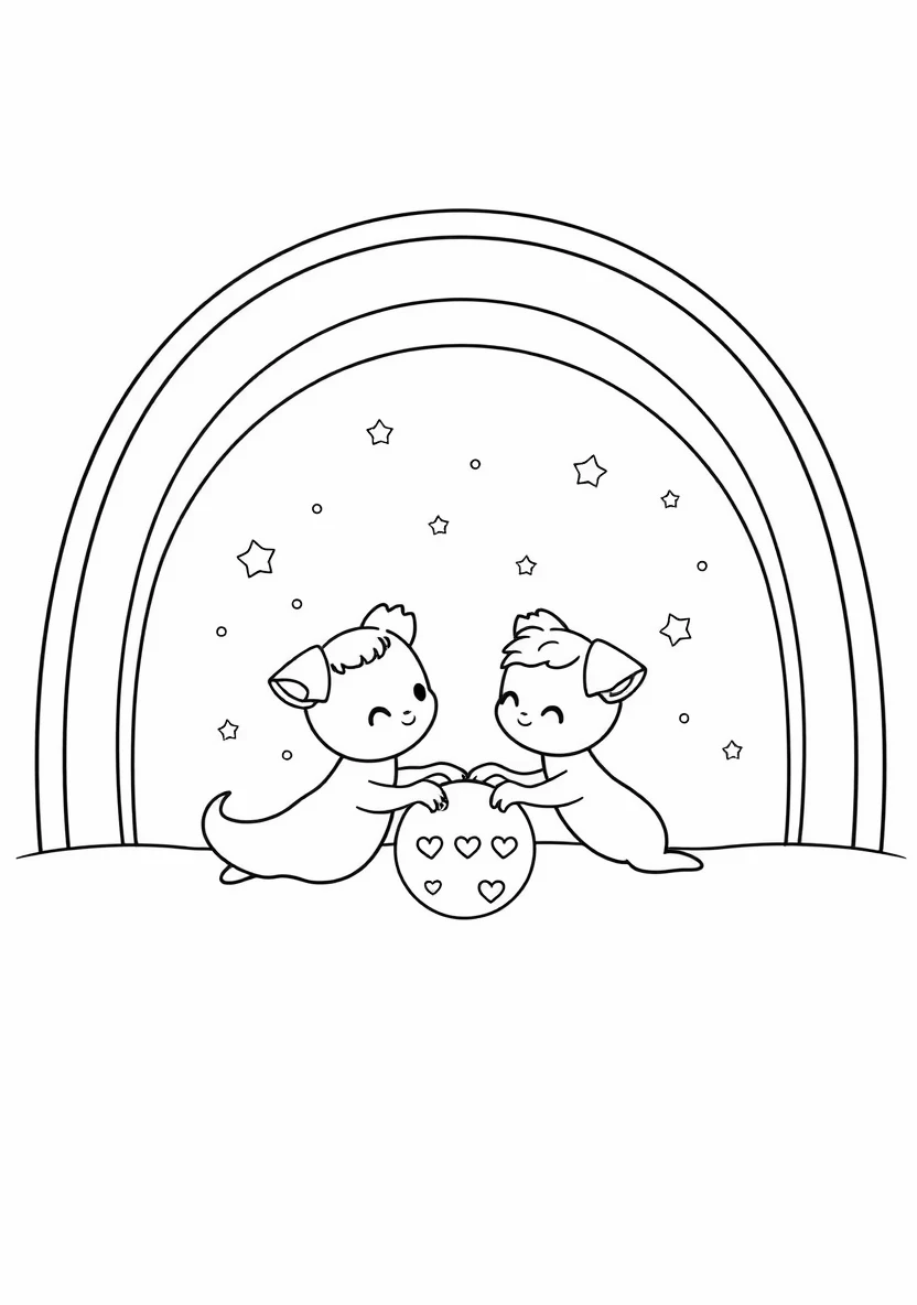 Woezel and Pip Playing T