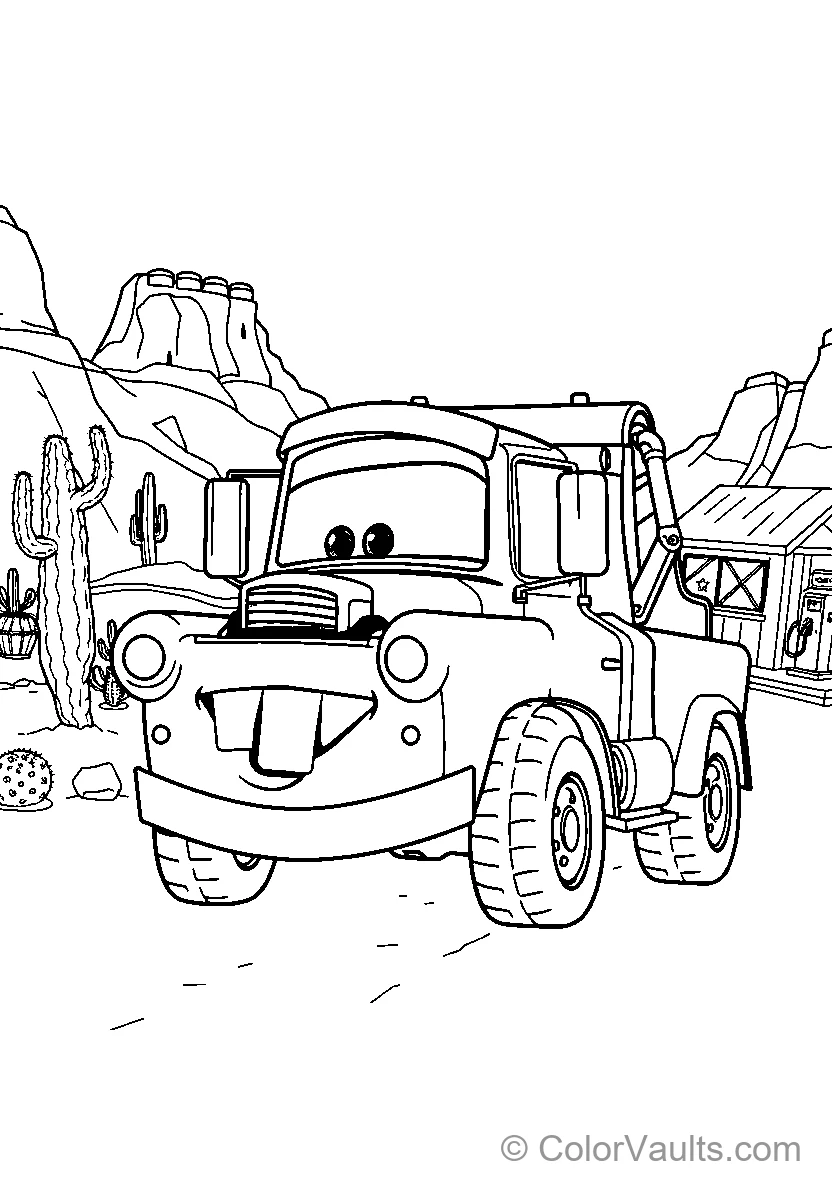 A Friendly Tow Truck In The Desert