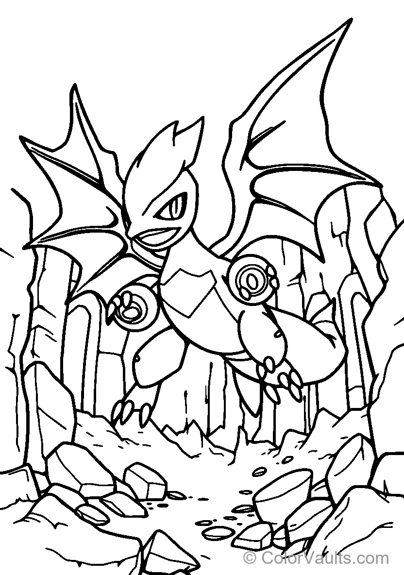 Charizard In Rocky Terrain
