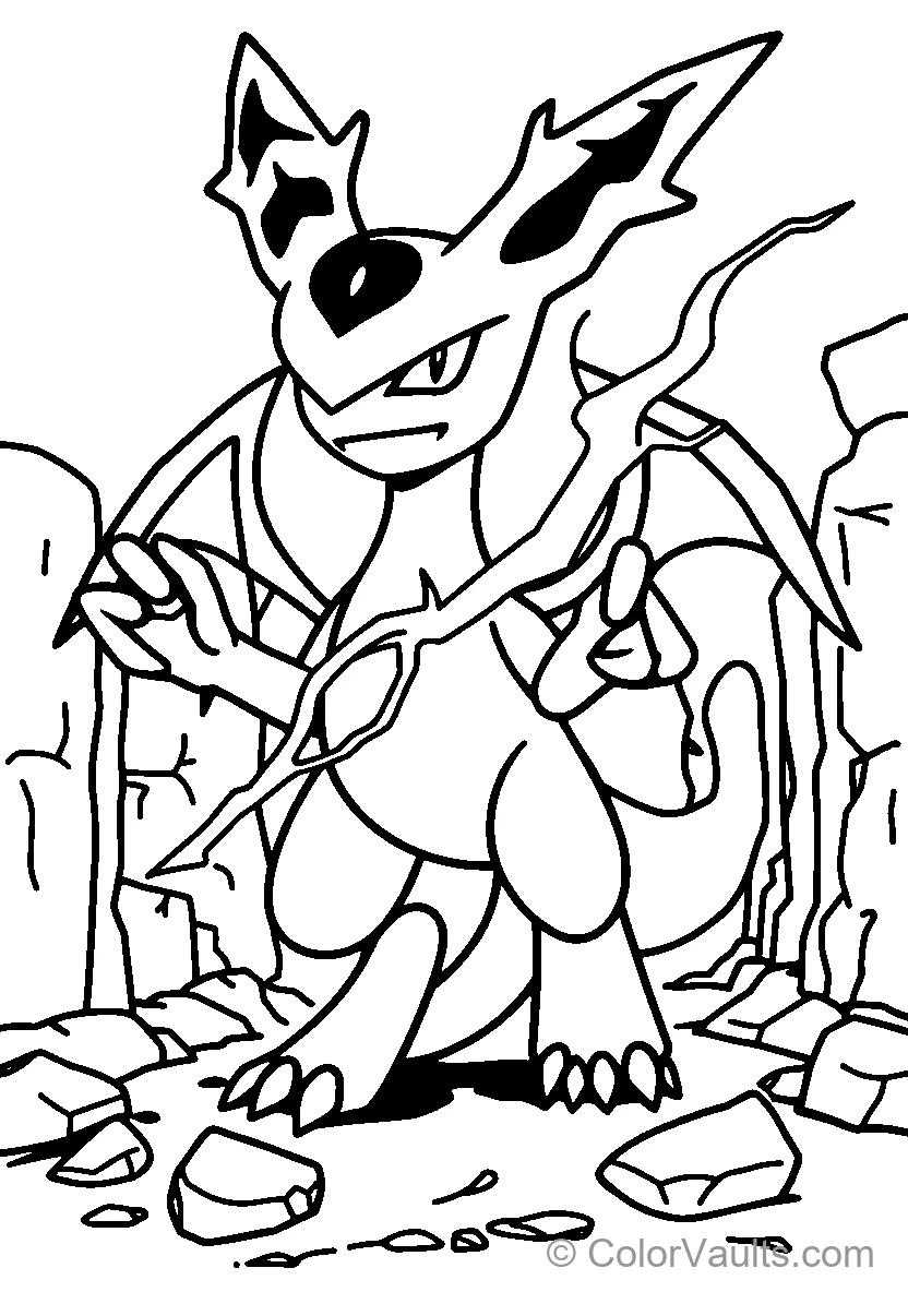 Dusknoir In Rocky Terrain