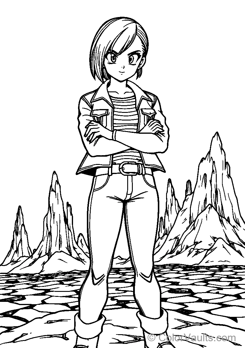 Female Explorer In Rocky Landscape