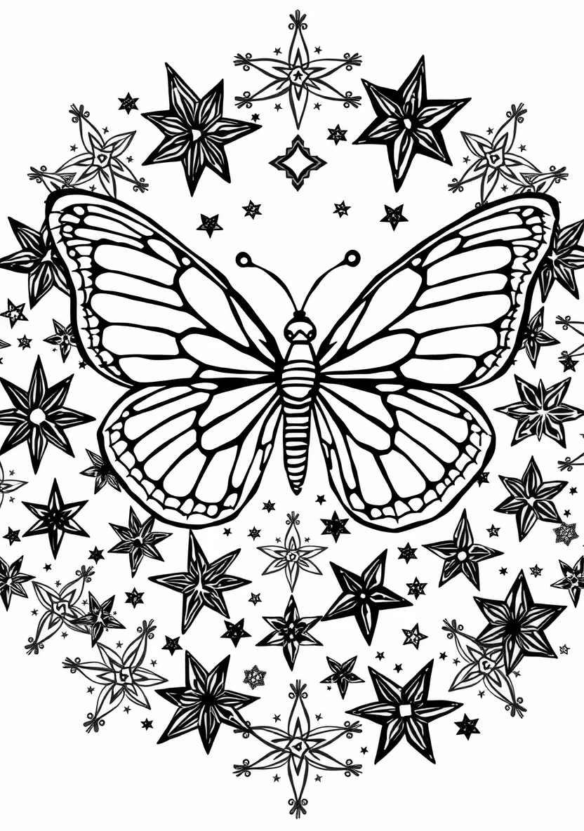 A Zentangle Silhouette of a D
