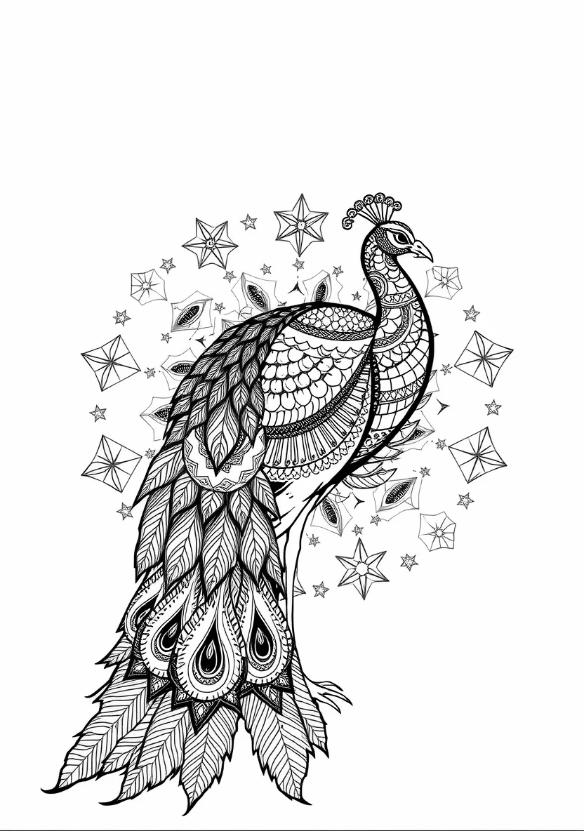 A Zentangle Silhouette of a G