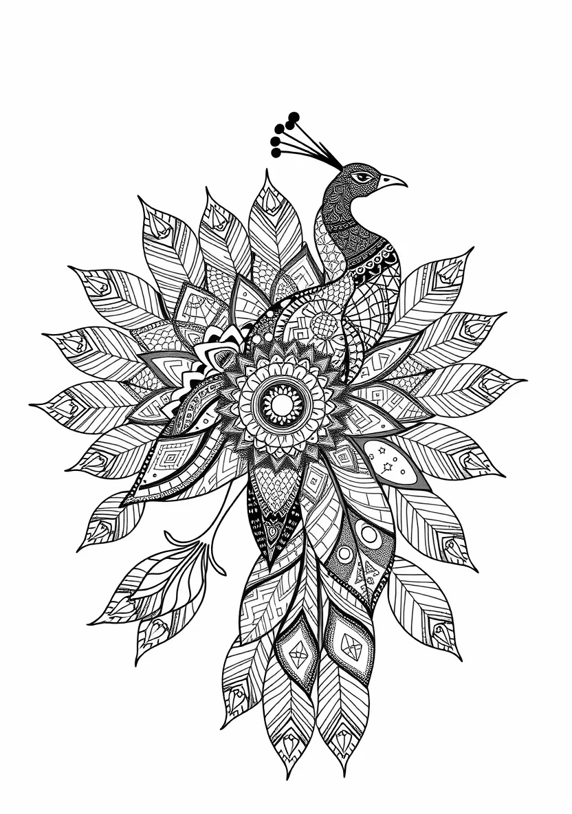 A Zentangle Silhouette of a G