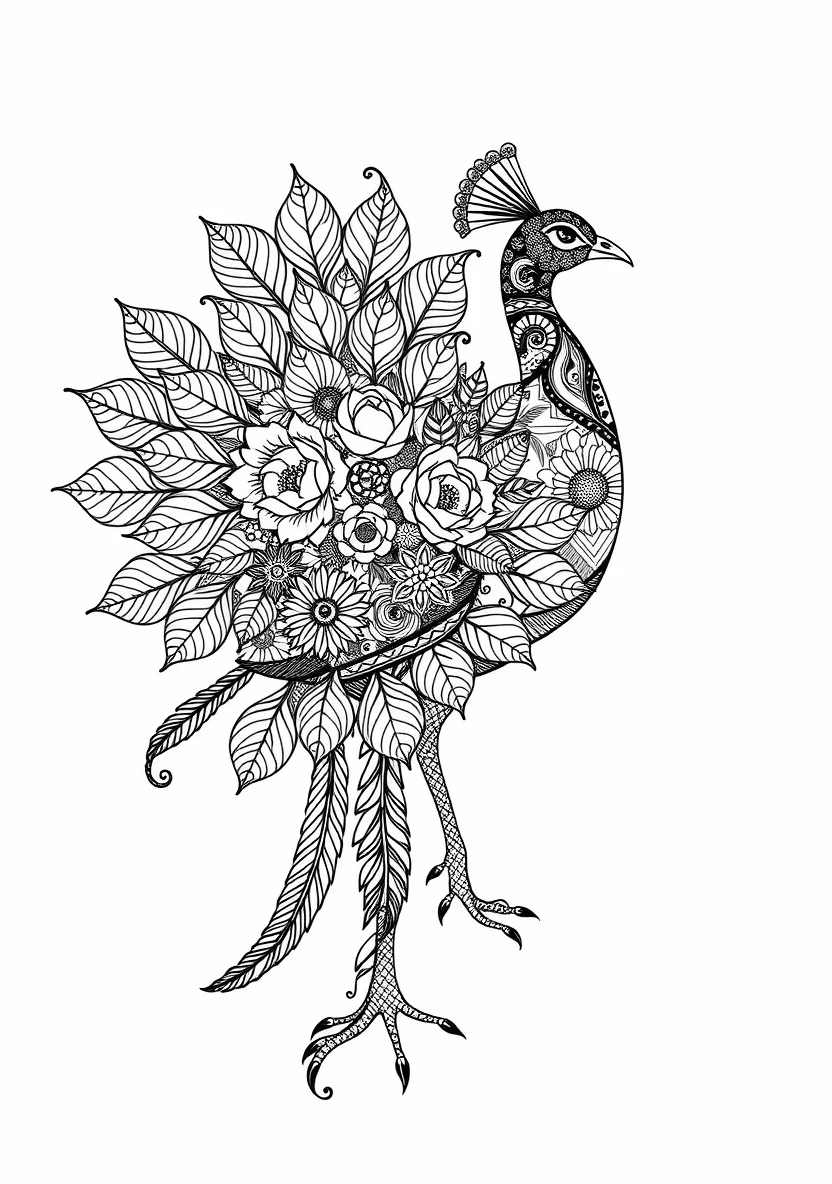 A Zentangle Silhouette of a G