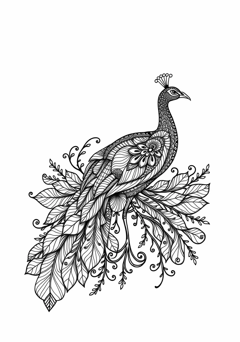 A Zentangle Silhouette of a G