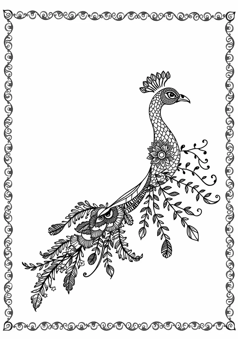 A Zentangle Silhouette of a G
