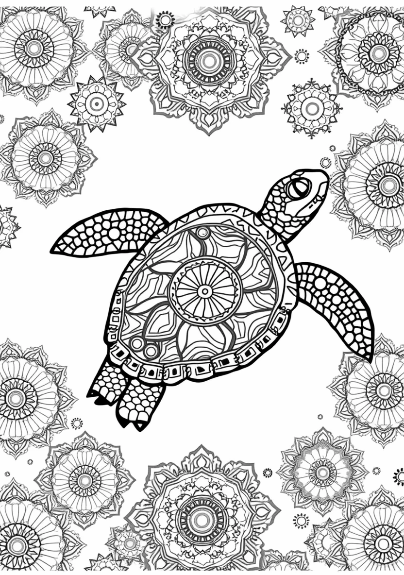 A Zentangle Silhouette of a P