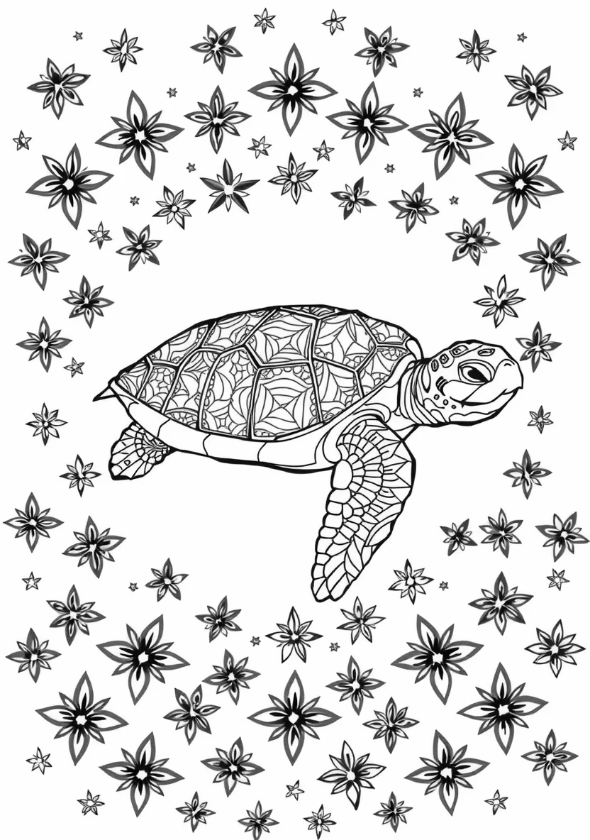 A Zentangle Silhouette of a P