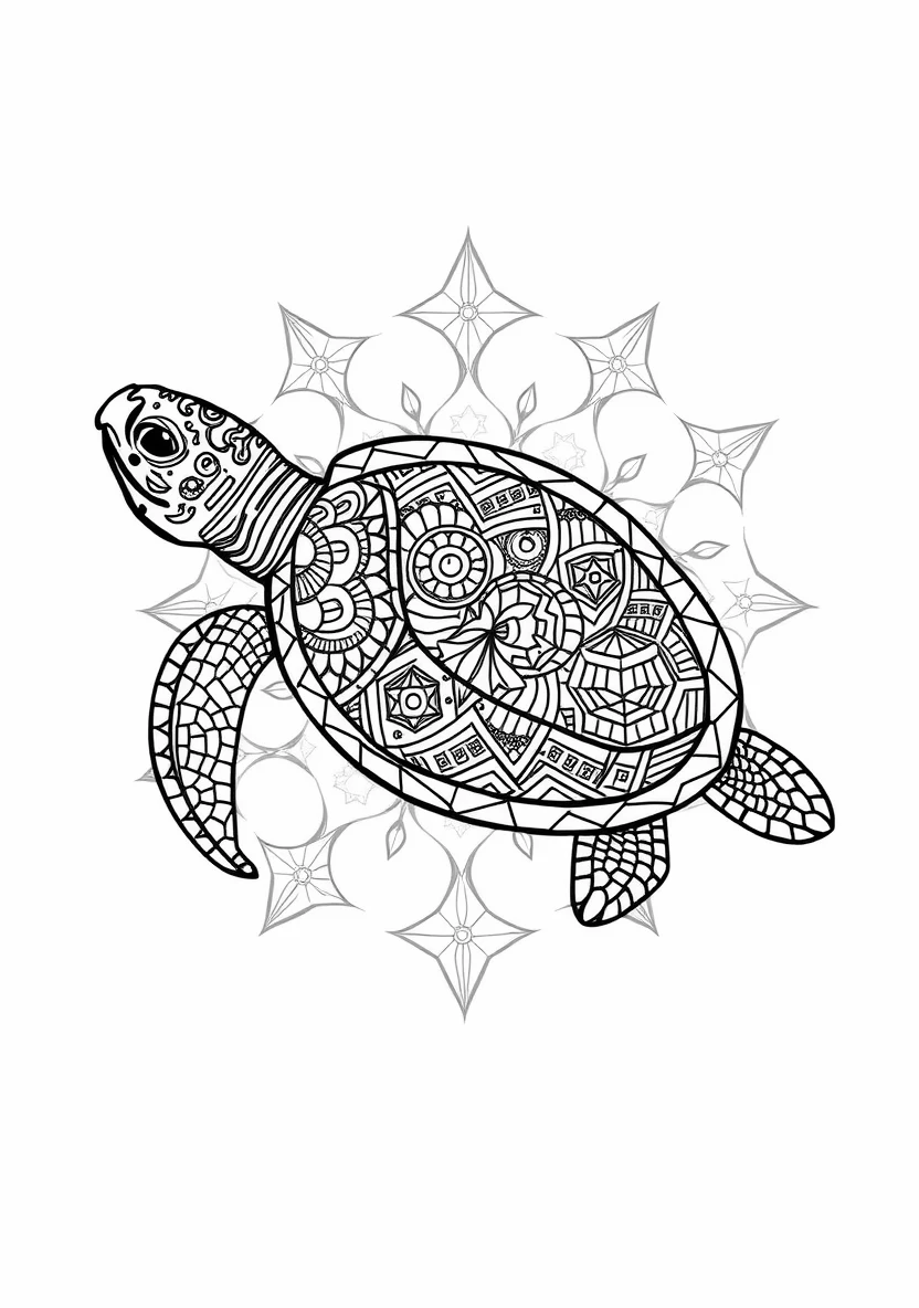 A Zentangle Silhouette of a P